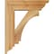 Ekena Millwork Imperial Traditional Rough Sawn Bracket w/ Offset Brace, Western Red Cedar, 6"W x 18"D x 22"H BKT0604X18X22IMP01RWR - alternate 2